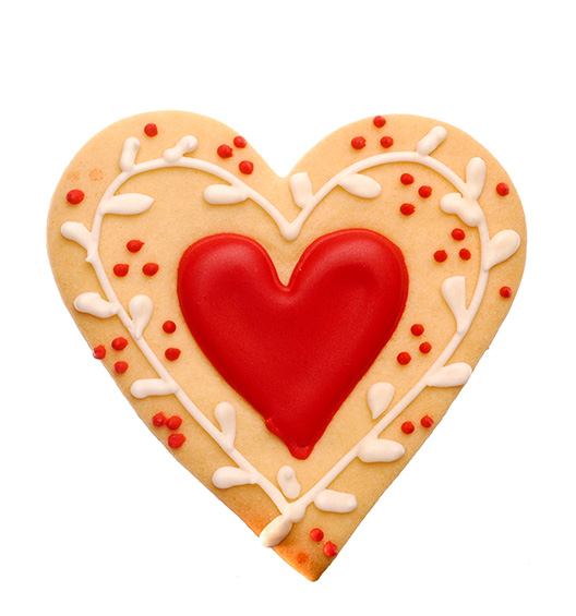 Cookie Herz mit Verzierung